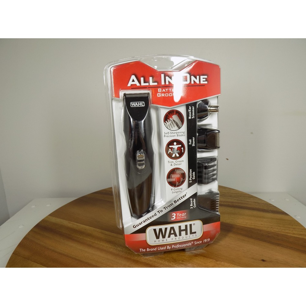 Wahl All In One Battery Groomer Mens Beard Trimmer Shaver Kit 5613 New